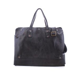 Bed Stu Commuter Black DD Alkaline Rustic Leather Lap top Bag